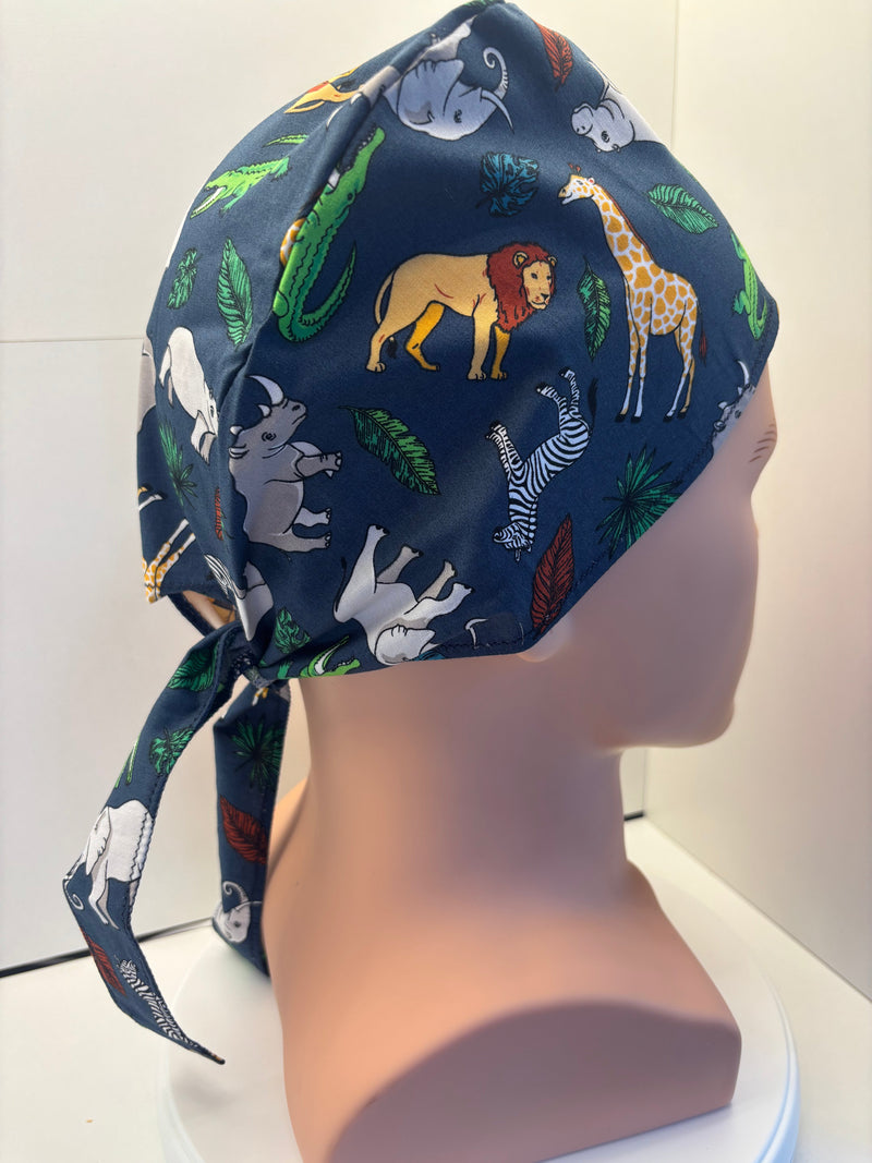 Tie-back fabric theatre hat/ cap