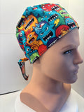 Little Monsters Tie back Scrub cap/theatre hat