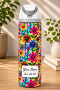 Bright Summer Flowers Design Water Bottle 720ml/960ml