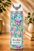 Butterfly Bloom Themed Water Bottle 720ml/960ml