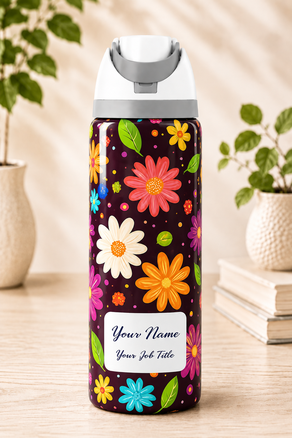 Twilight Blooms Themed Water Bottle 720ml/960ml