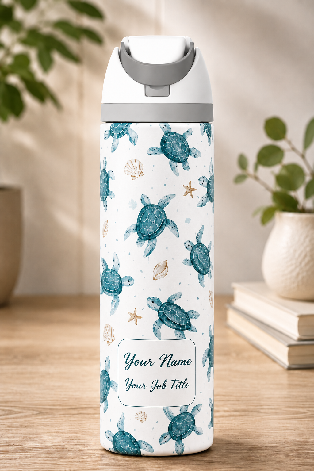 Turtle Flotilla Design Water Bottle 720ml/960ml