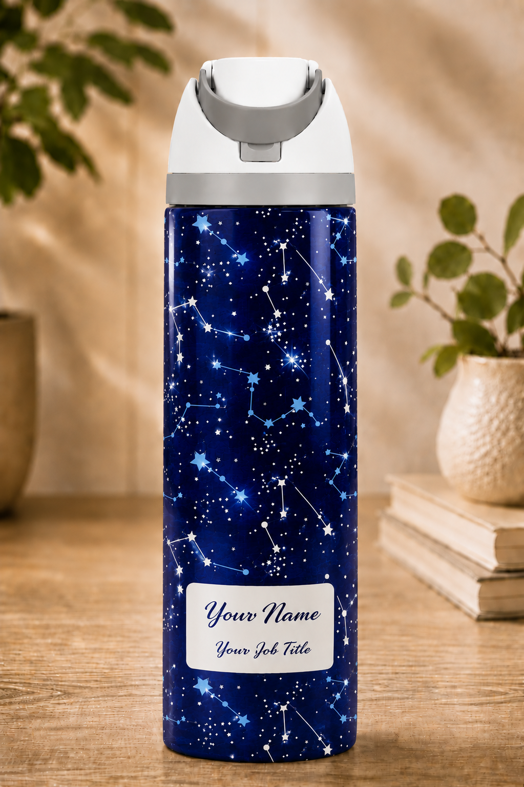 Navy Constellations Design Water Bottle 720ml/960ml