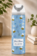 Blue Busy Bees Design Water Bottle 720ml/960ml