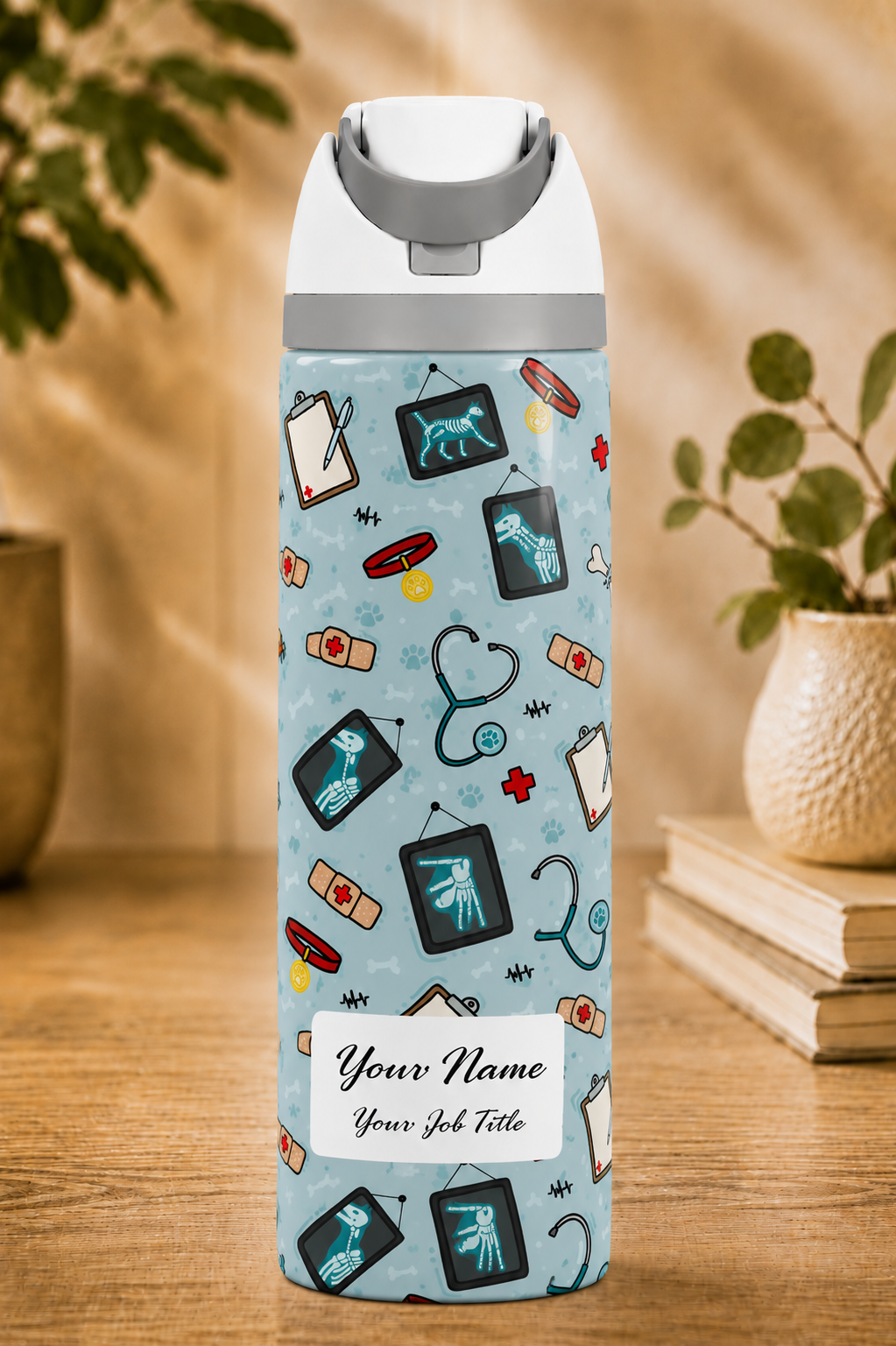 Vet Themed Water Bottle 720ml/960ml