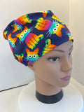 Rainbow Cats Premium Cotton Jersey super soft theatre scrub hat/cap