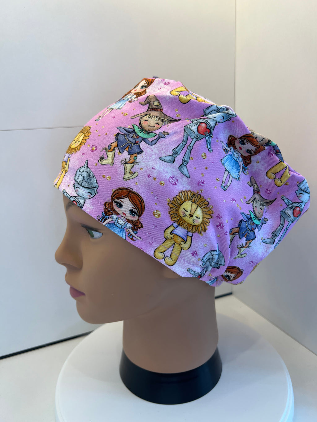 Pink Wizard of Oz/ Wicked Premium Cotton Jersey super soft theatre scrub hat/cap