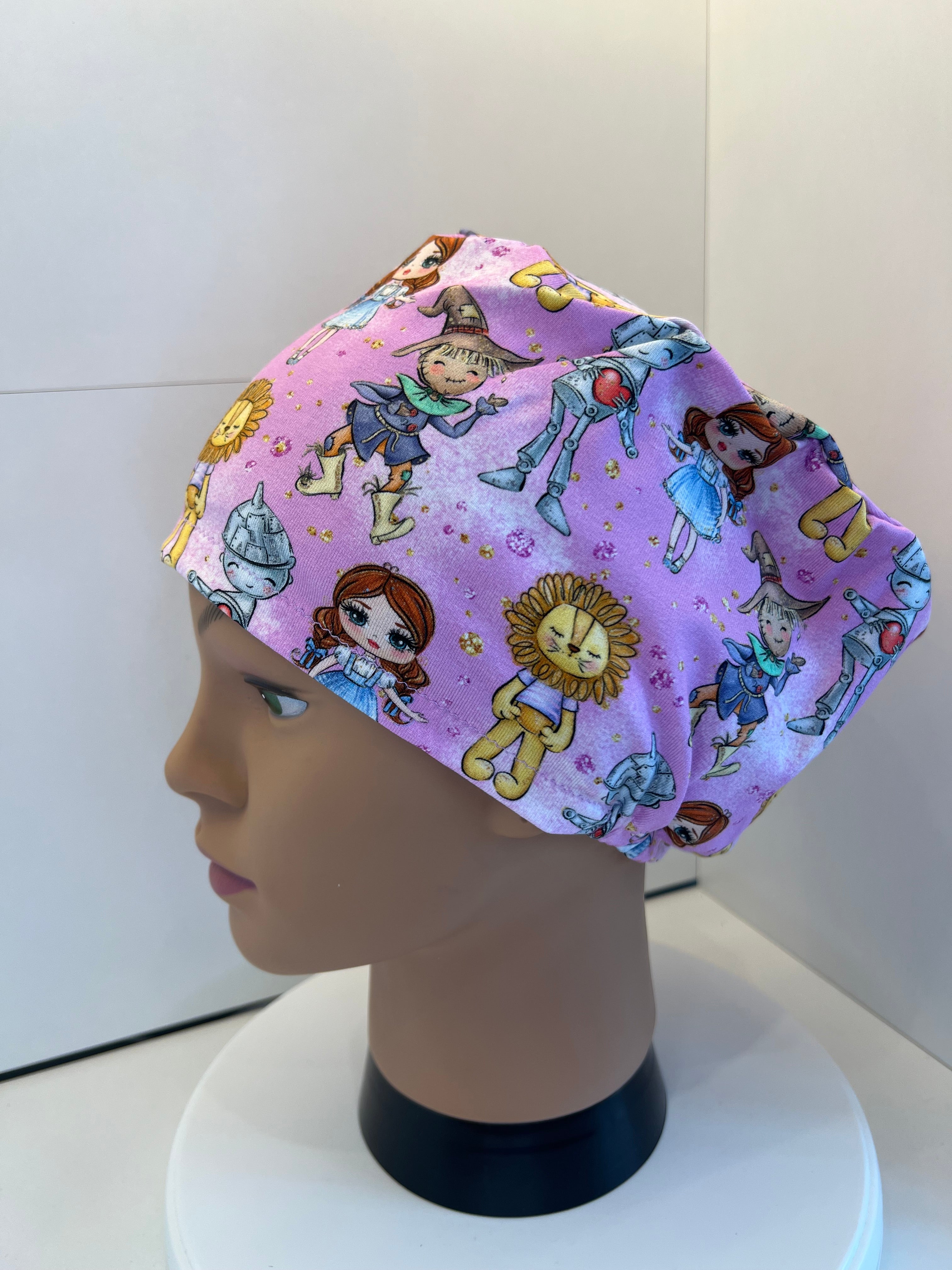 Pink Wizard of Oz/ Wicked Premium Cotton Jersey super soft theatre scrub hat/cap