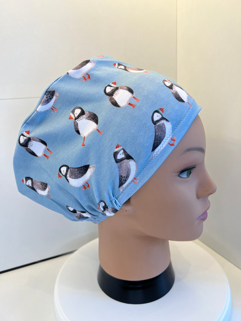 Puffin Colony Premium Jersey super soft and smooth cotton theatre scrub hat/cap