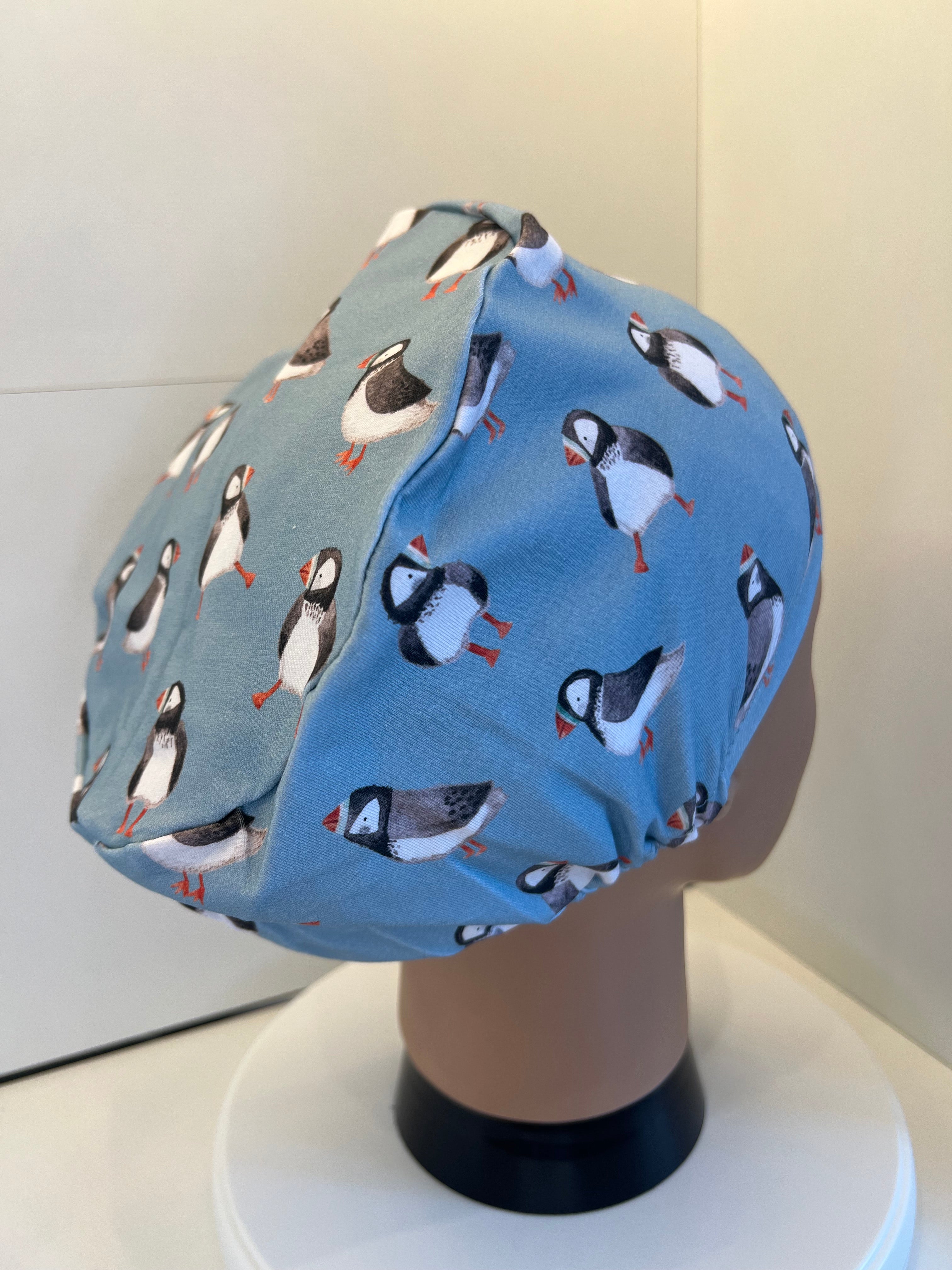 Puffin Colony Premium Jersey super soft and smooth cotton theatre scrub hat/cap