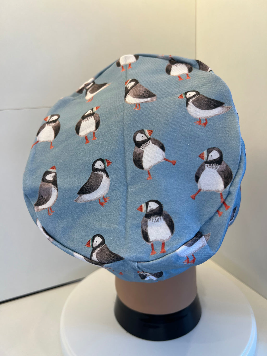 Puffin Colony Premium Jersey super soft and smooth cotton theatre scrub hat/cap