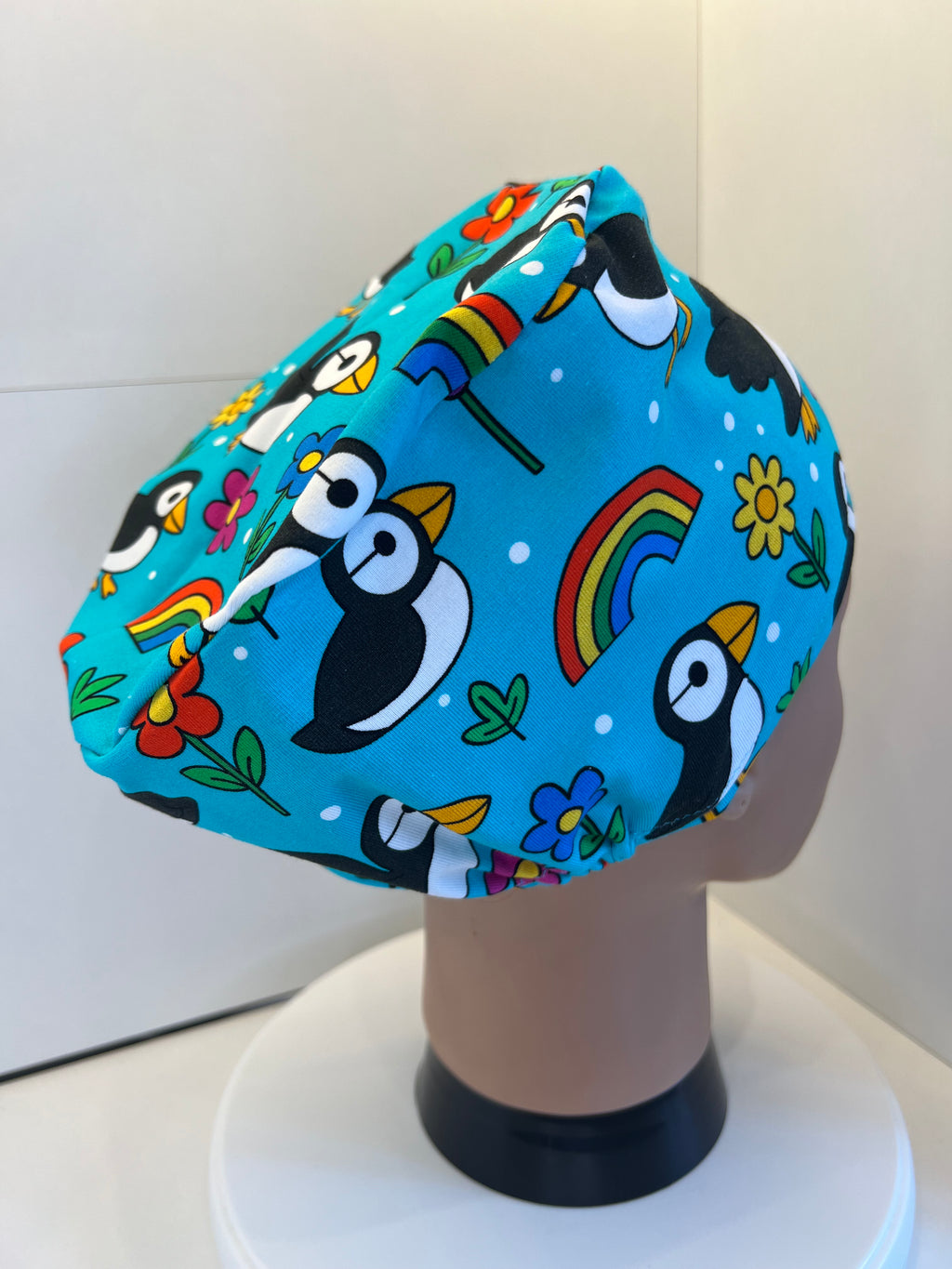 Puffin Parade Premium Jersey super soft and smooth cotton theatre scrub hat/cap