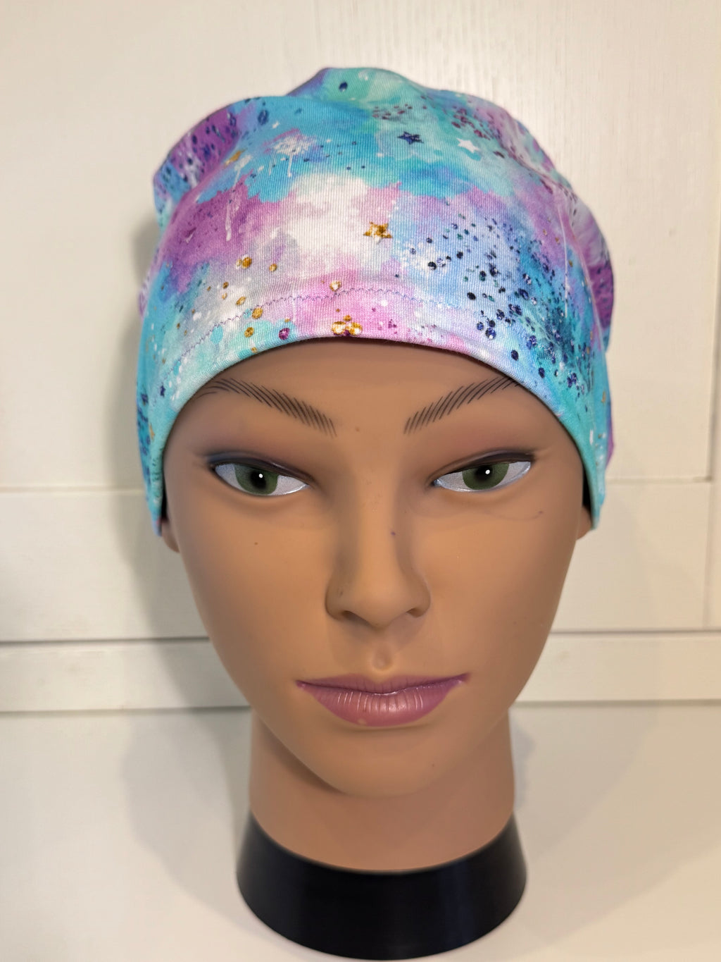 Dreamy Galaxy Premium Cotton Jersey super soft theatre scrub hat/cap