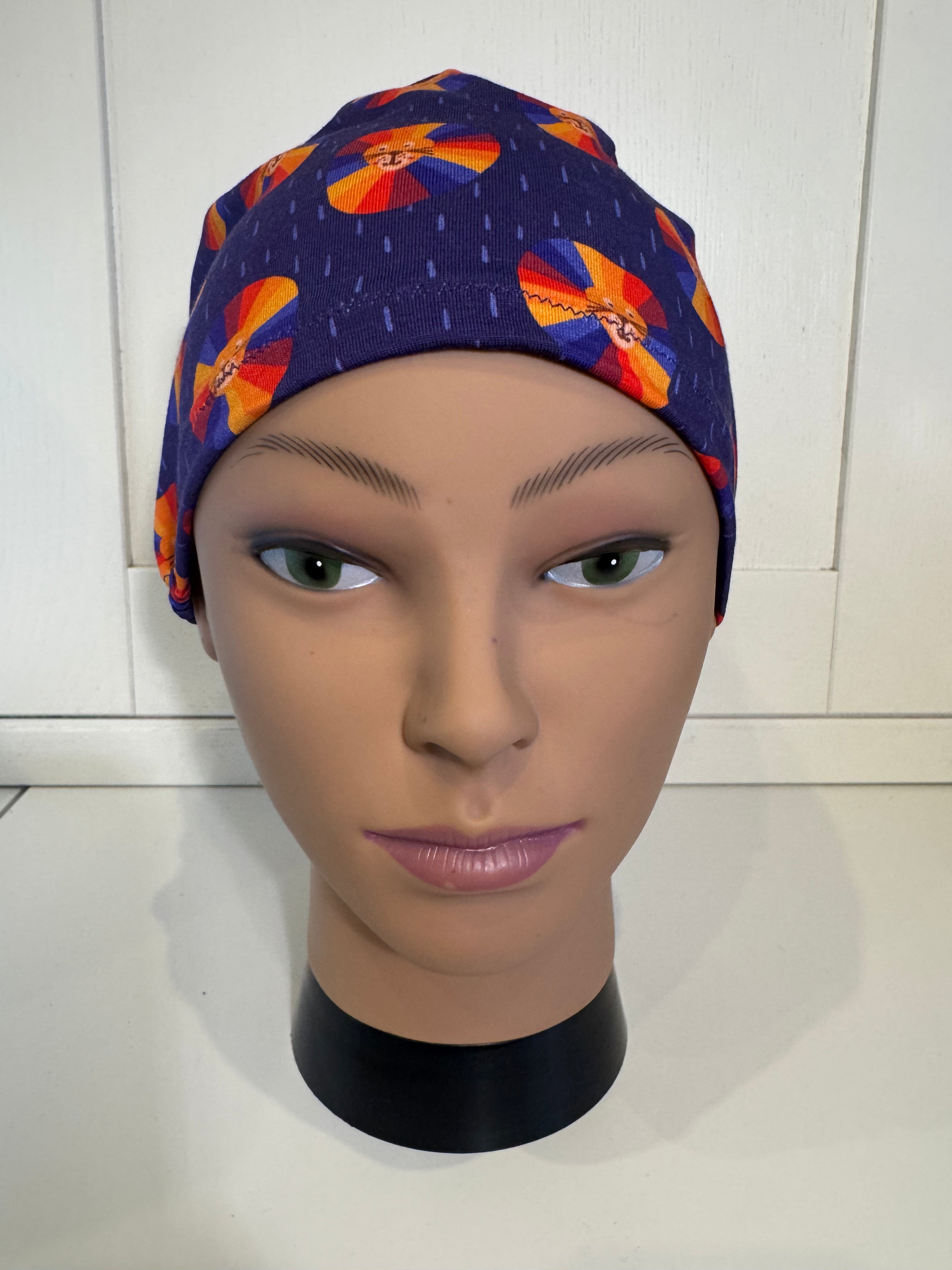 Purple Rainbow Manes Lion Premium Cotton Jersey super soft theatre scrub hat/cap
