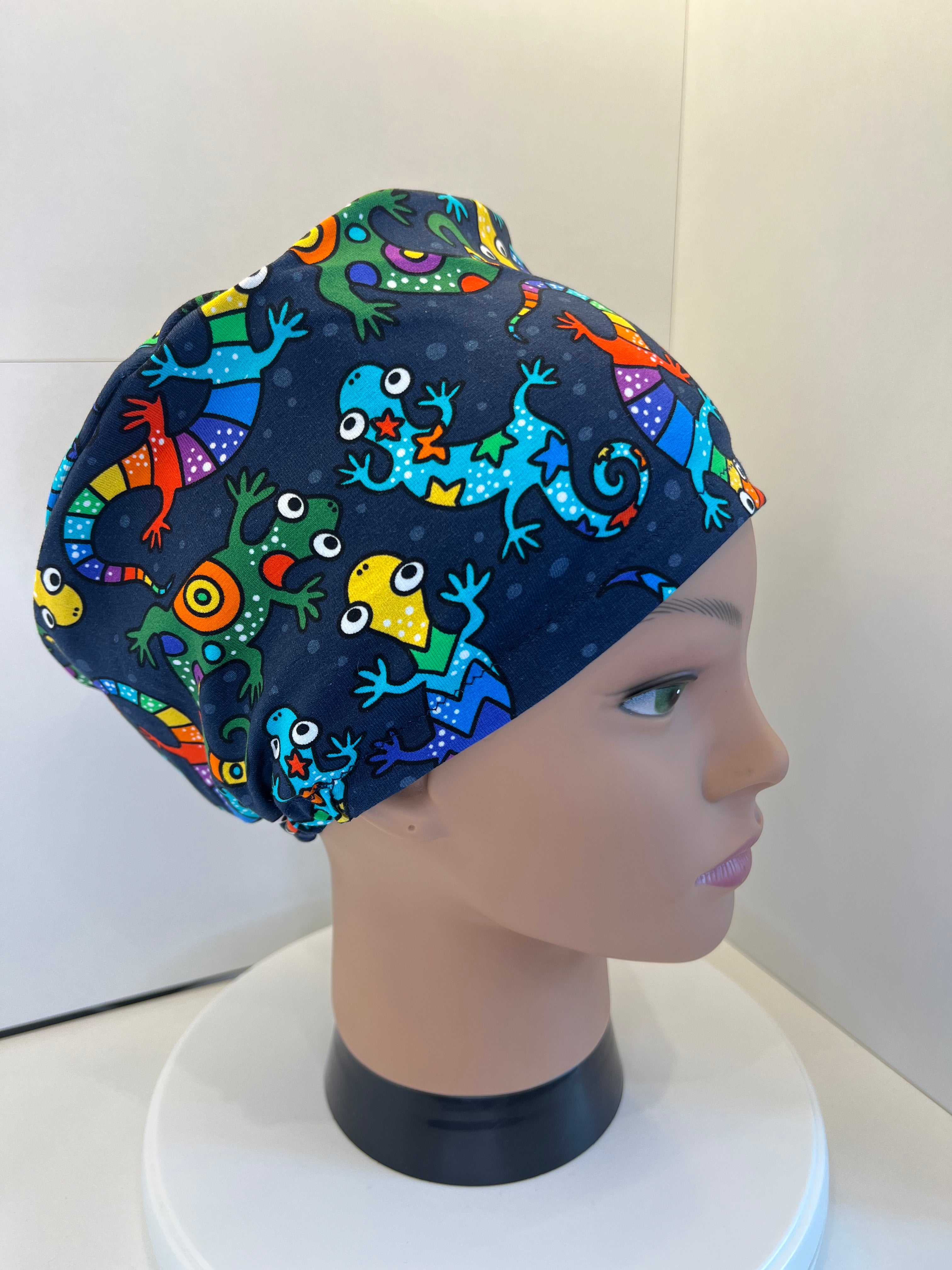 Rainbow Lizards Premium Jersey super soft and smooth cotton theatre scrub hat/cap