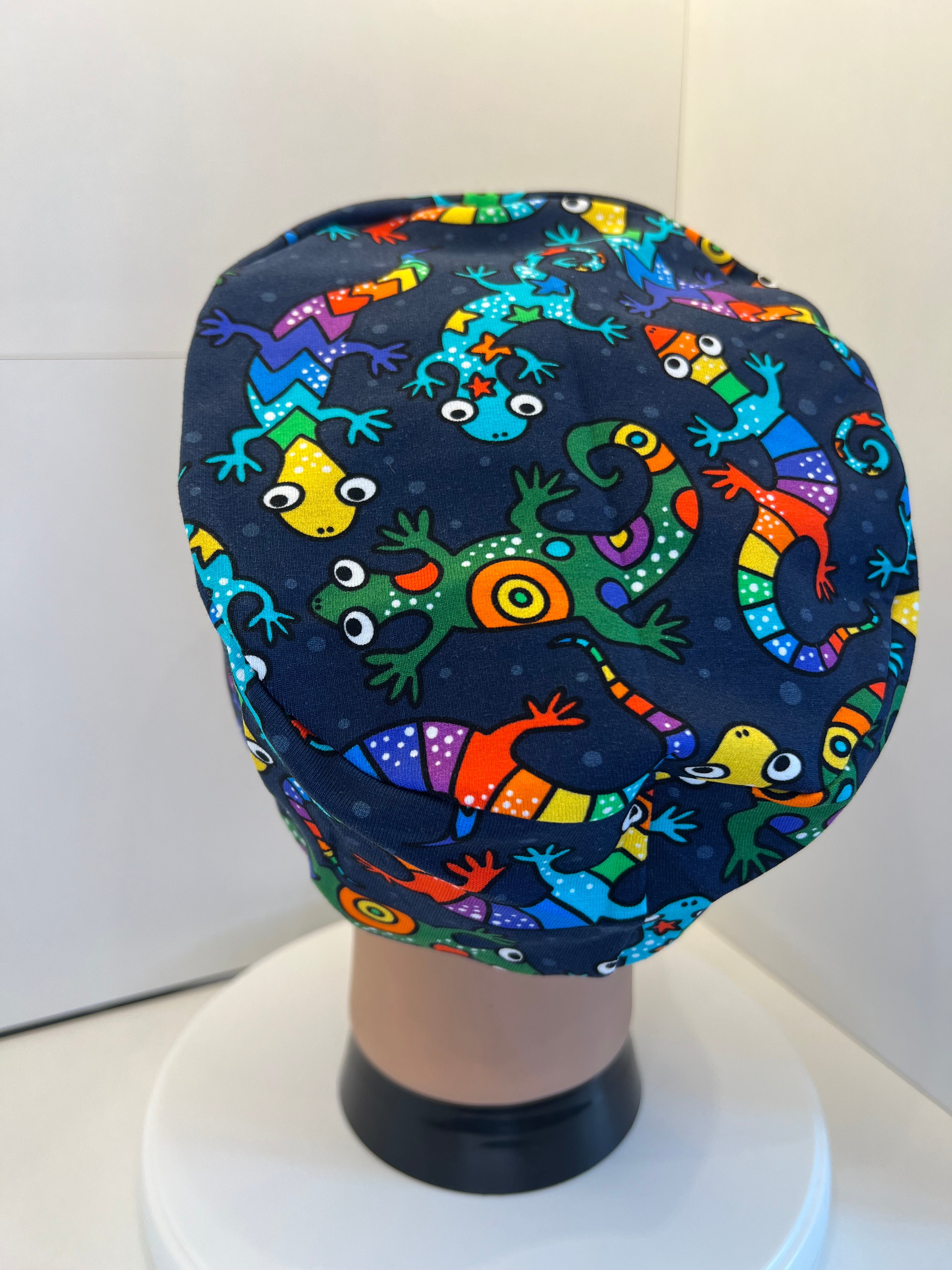 Rainbow Lizards Premium Jersey super soft and smooth cotton theatre scrub hat/cap