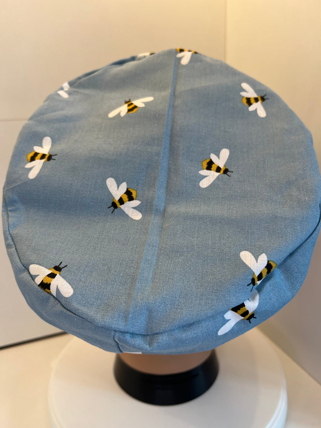 Busy Bees 100% Cotton Theatre Hat/Scrub Cap Optional Satin Lining