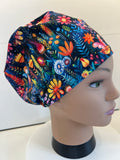 Midnight Fairy Garden Premium Jersey Fabric Handmade Scrub Cap/Theatre Hat