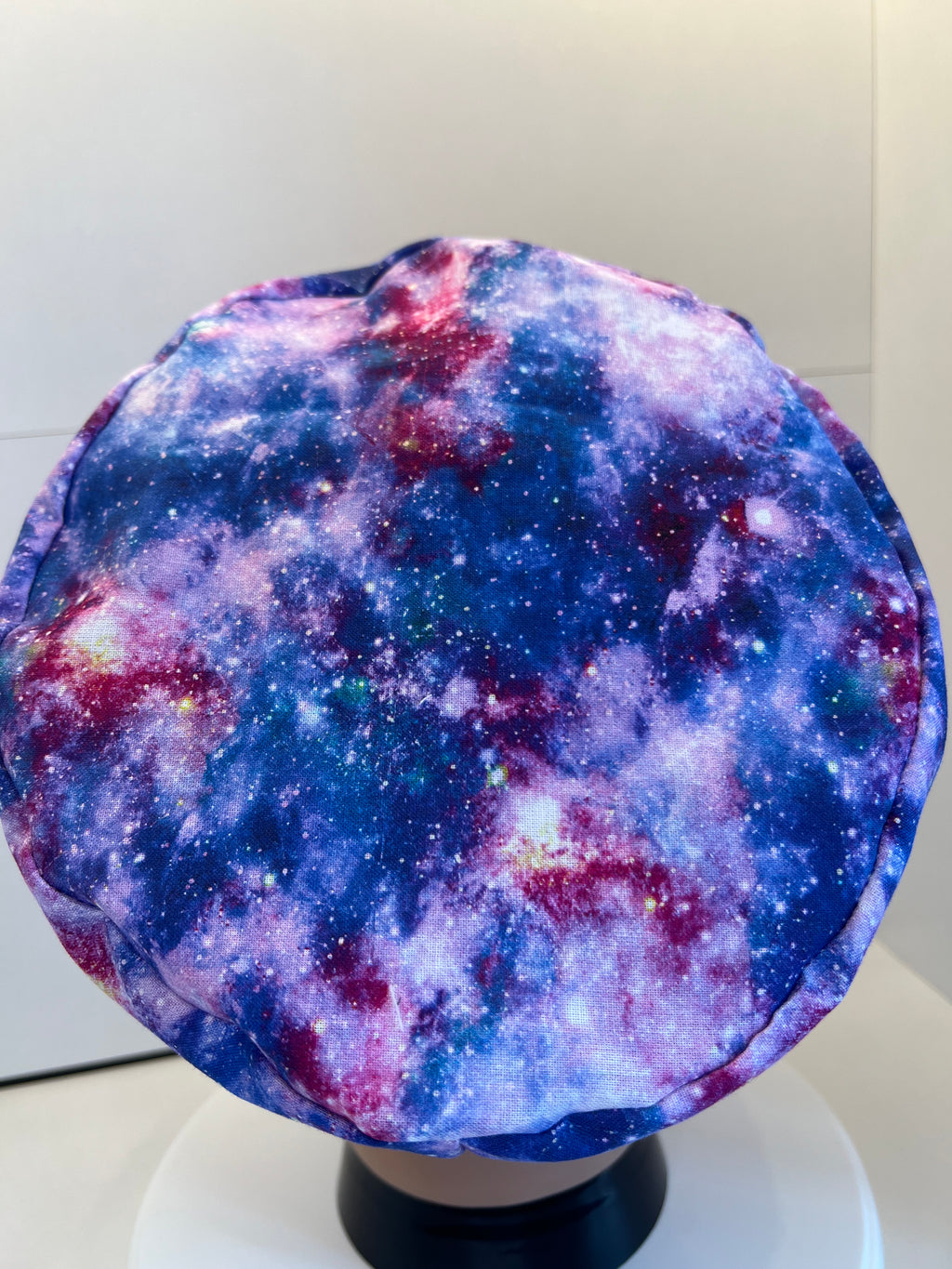 Purple Galaxy 100% Cotton Scrub Cap/Theatre Hat - Optional satin Lining