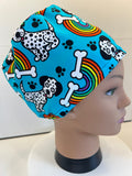 Spotty Dog Premium Cotton Jersey Fabric Handmade Scrub Cap/Theatre Hat