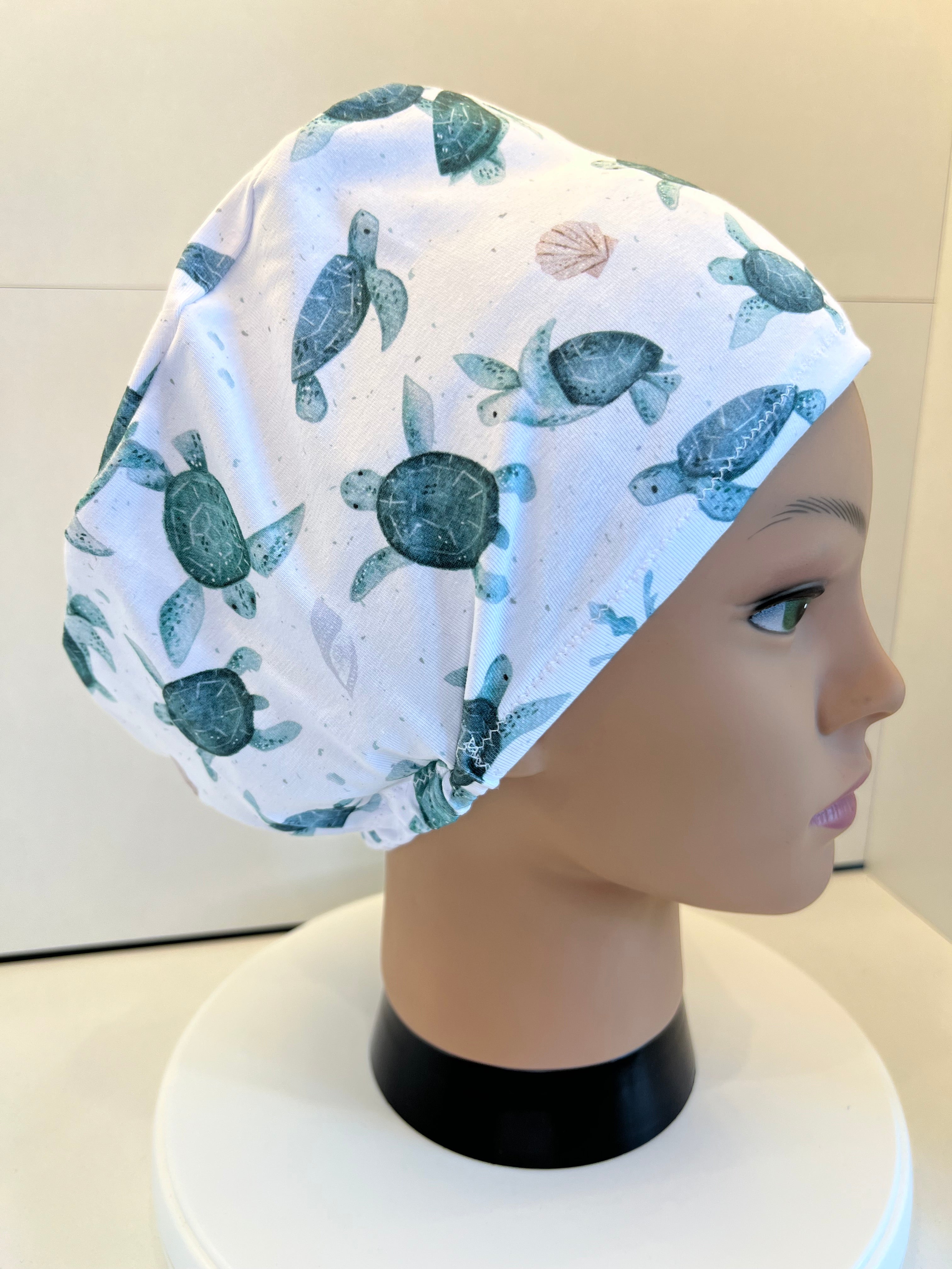 Turtle Flotilla Premium Jersey super soft and smooth cotton theatre scrub hat/cap