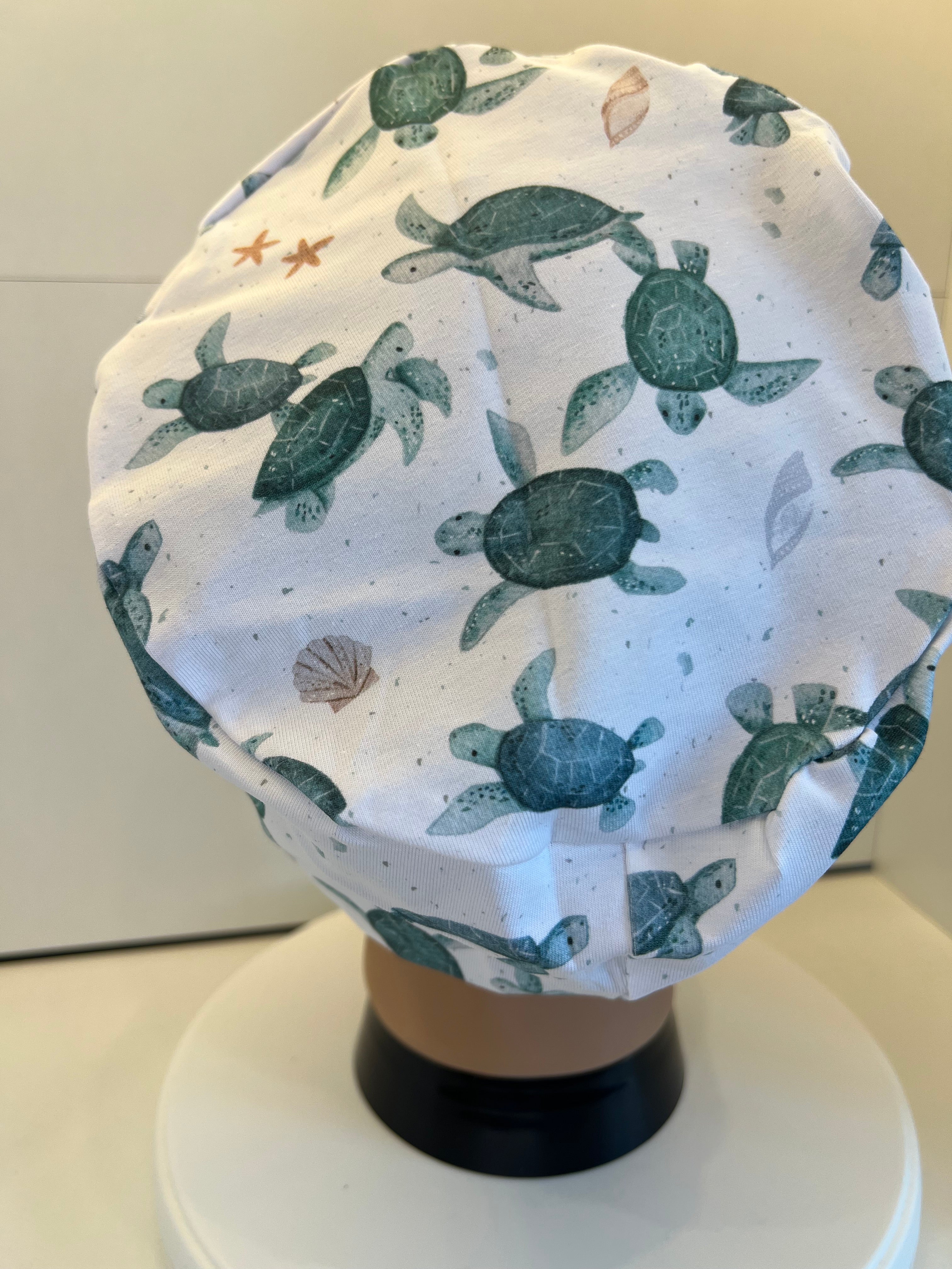 Turtle Flotilla Premium Jersey super soft and smooth cotton theatre scrub hat/cap