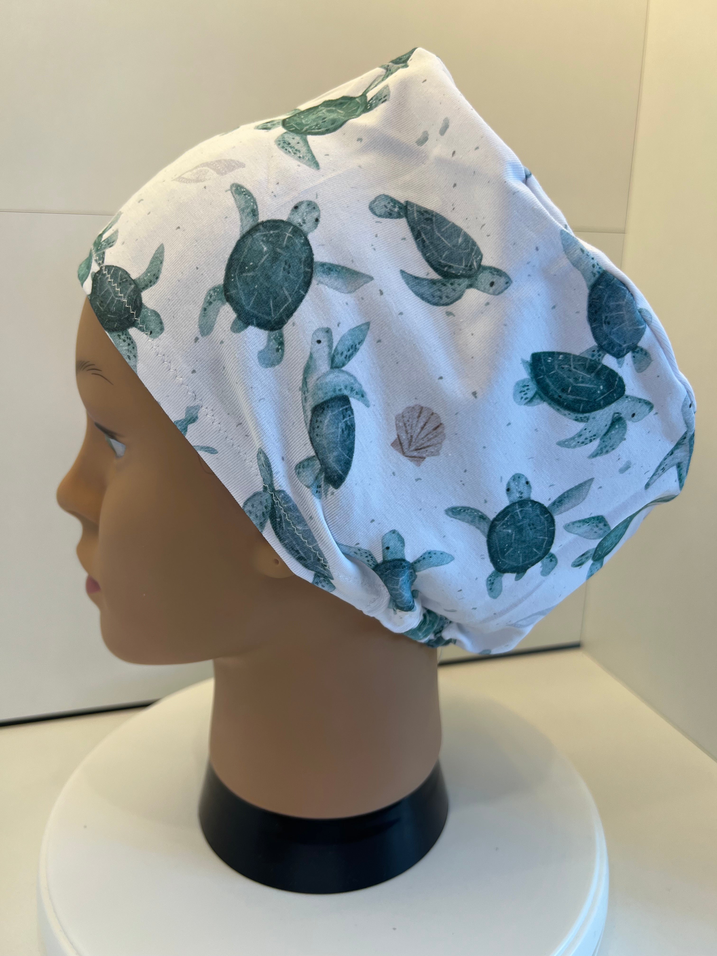 Turtle Flotilla Premium Jersey super soft and smooth cotton theatre scrub hat/cap