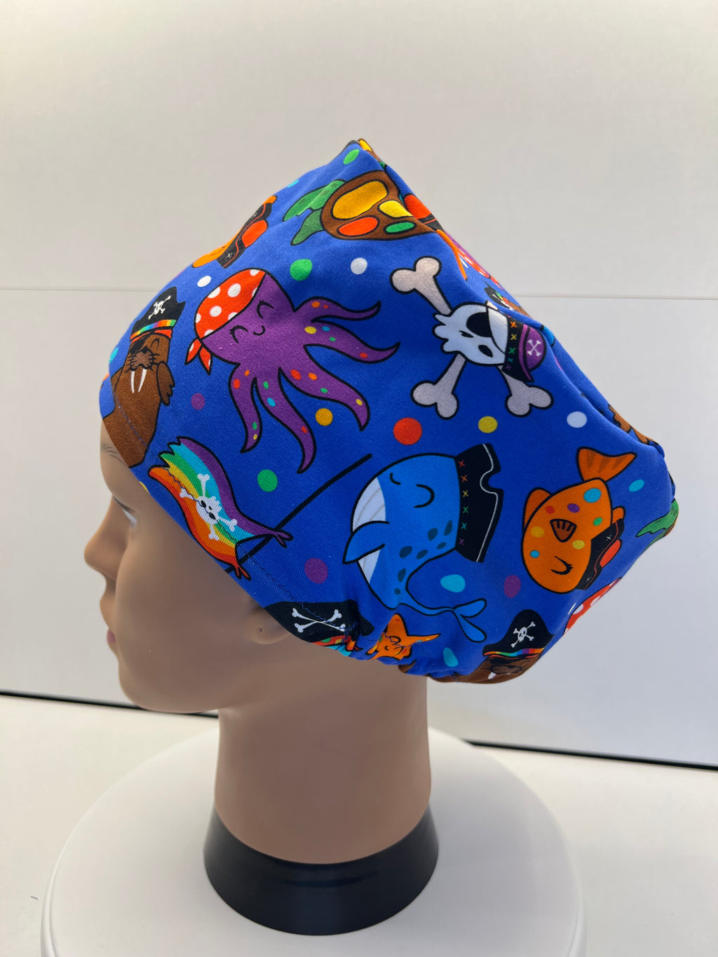 Ocean Pirates 100% Premium Jersey Fabric Theatre Hat/Scrub Cap