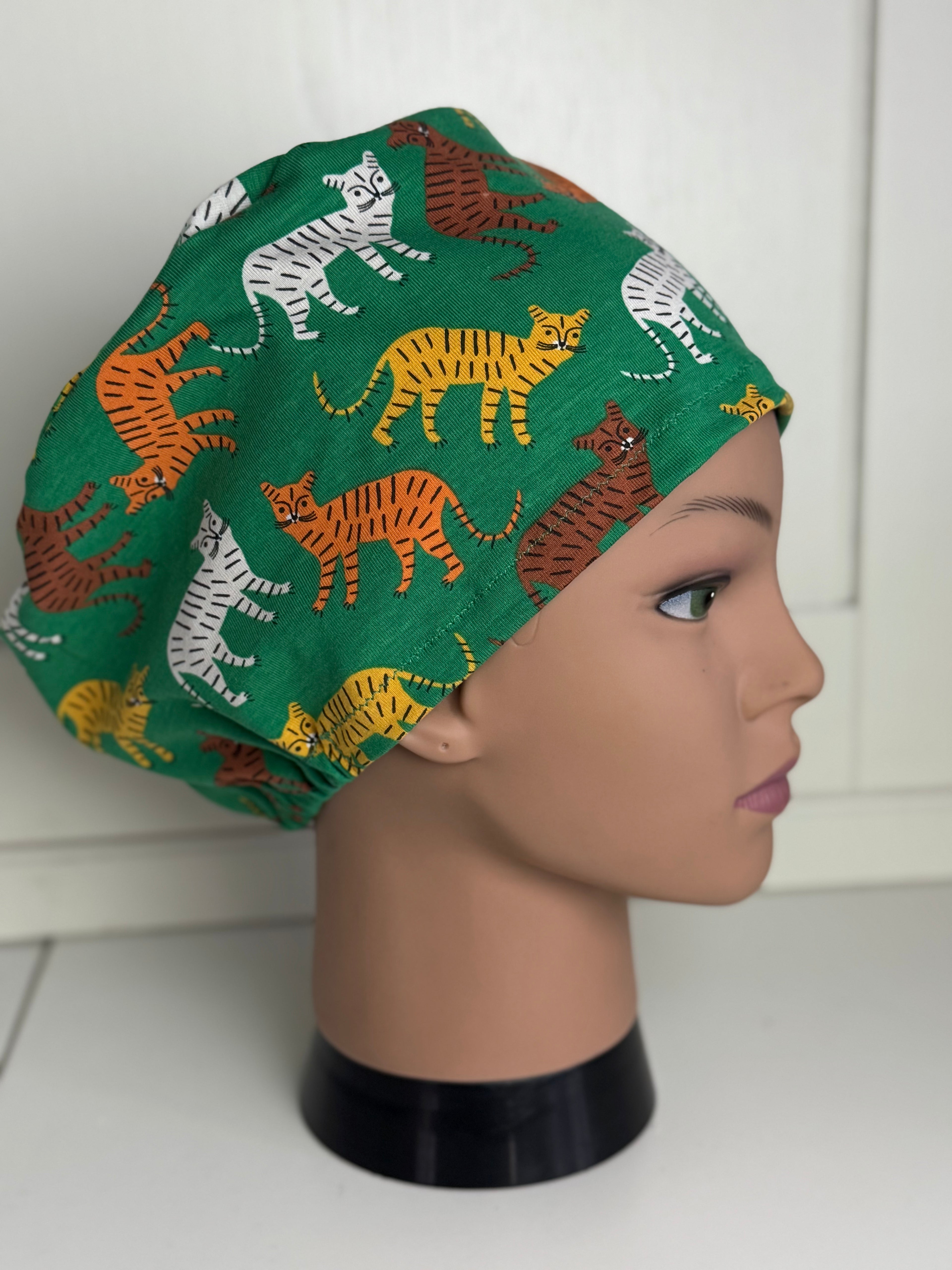 Hey Tiger Premium Cotton Jersey super soft theatre scrub hat/cap
