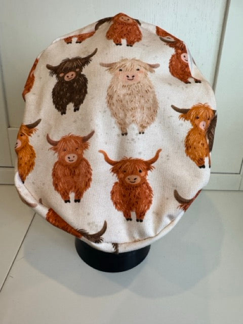 Cheerful Cows Premium Cotton Jersey super soft theatre scrub hat/cap