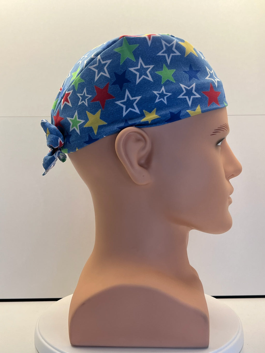 Starry Skies Cotton Fabric Tie-Back Theatre Scrub Cap / Hat