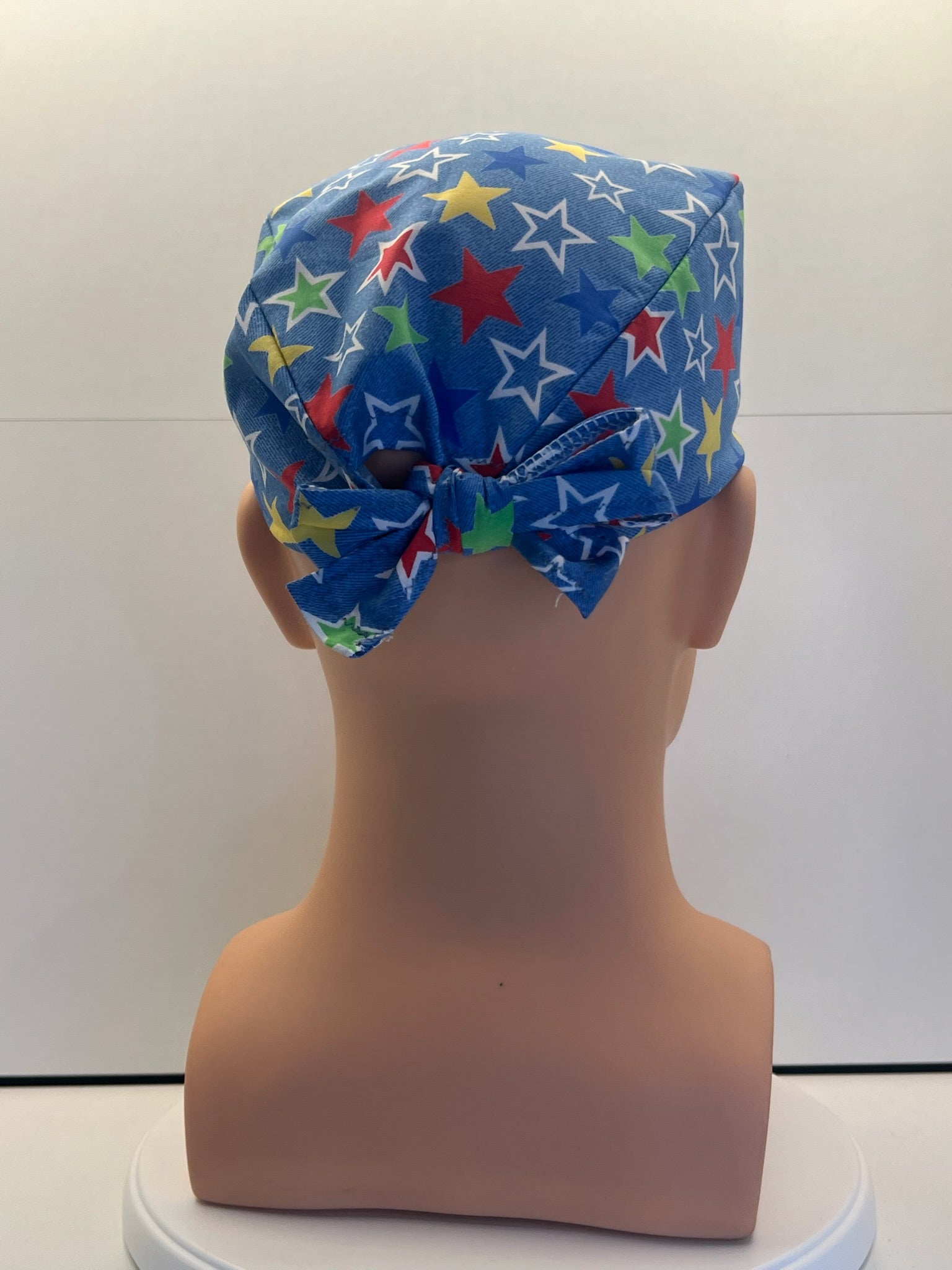 Starry Skies Cotton Fabric Tie-Back Theatre Scrub Cap / Hat