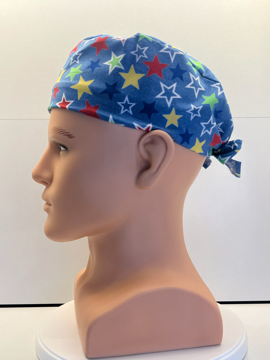 Starry Skies Cotton Fabric Tie-Back Theatre Scrub Cap / Hat