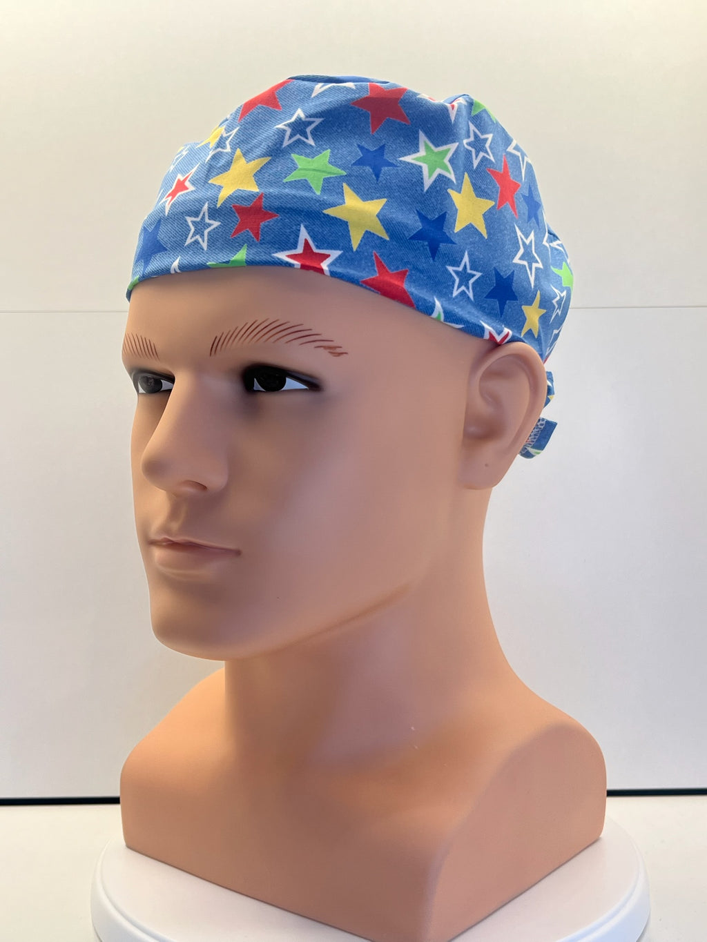 Starry Skies Cotton Fabric Tie-Back Theatre Scrub Cap / Hat