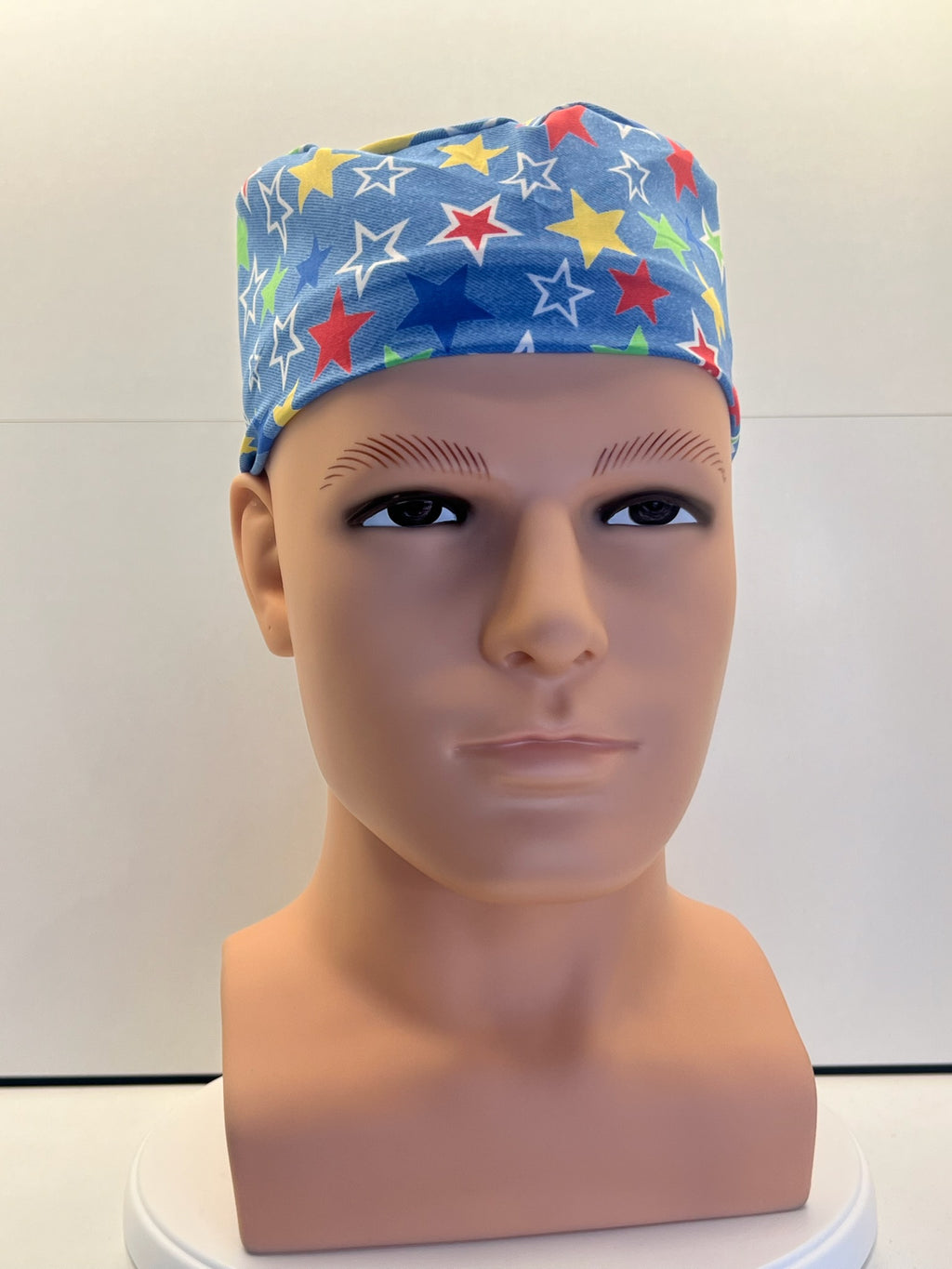 Starry Skies Cotton Fabric Tie-Back Theatre Scrub Cap / Hat
