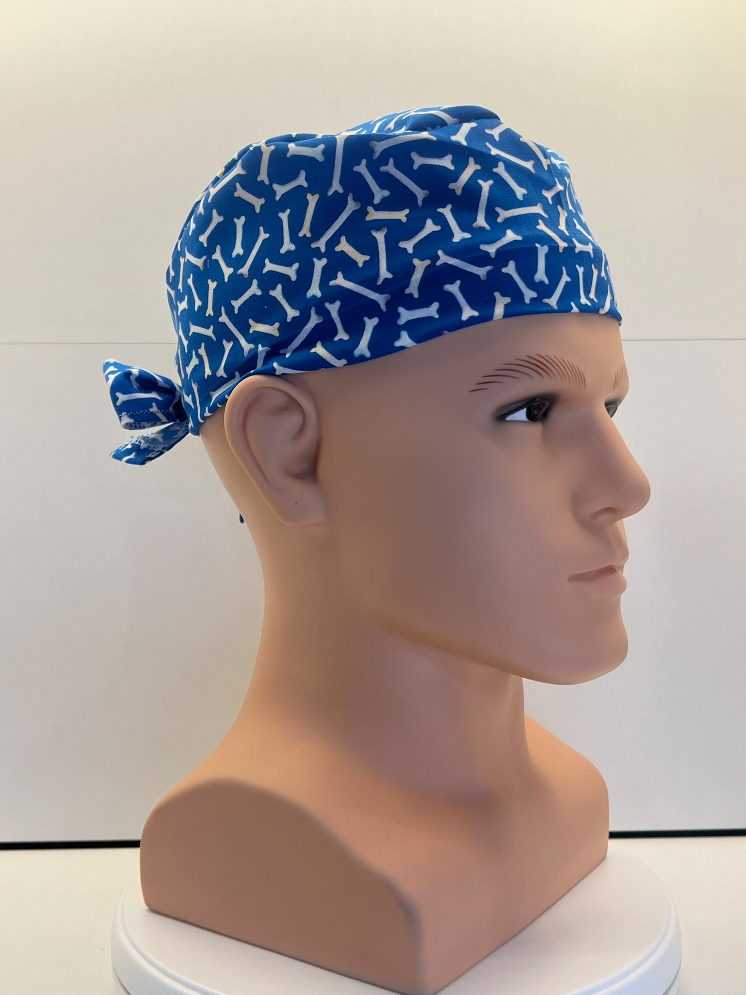 Little Bones Cotton Fabric Tie-back Theatre Scrub Cap / Hat.