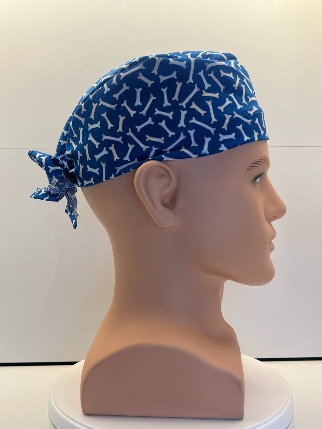 Little Bones Cotton Fabric Tie-back Theatre Scrub Cap / Hat.