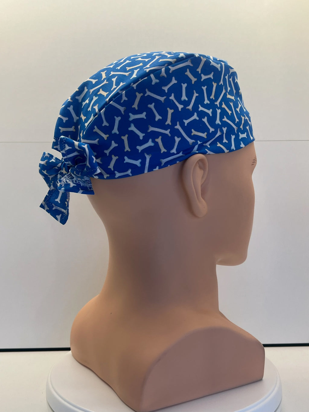 Little Bones Cotton Fabric Tie-back Theatre Scrub Cap / Hat.