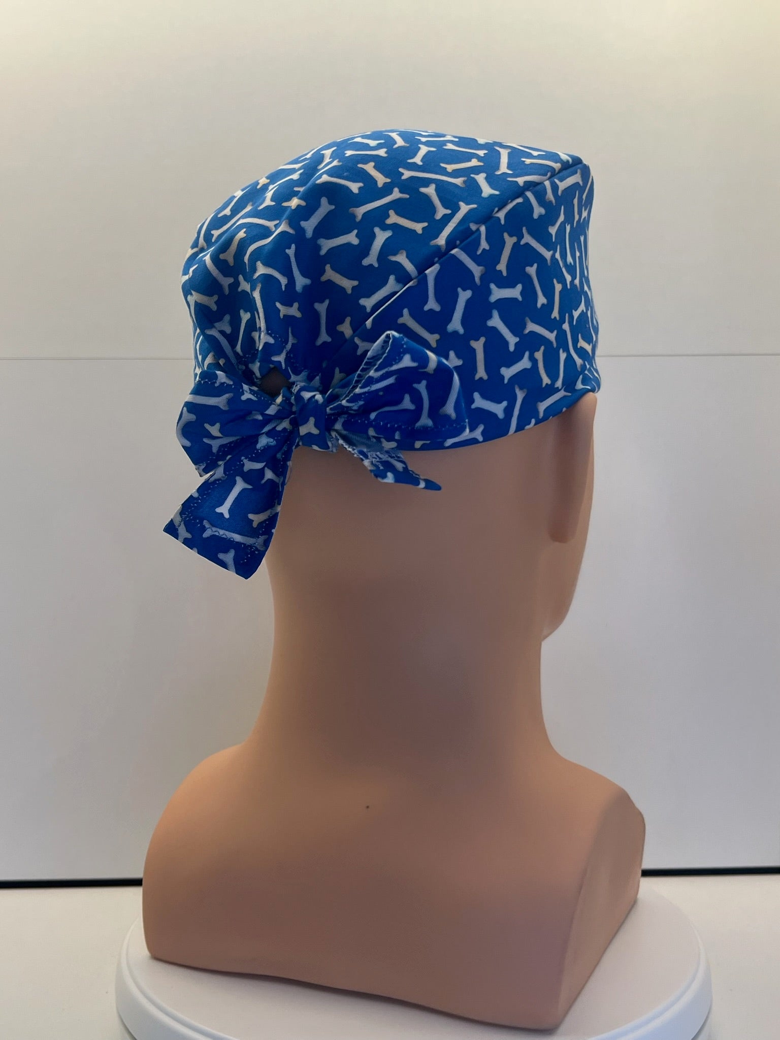 Little Bones Cotton Fabric Tie-back Theatre Scrub Cap / Hat.