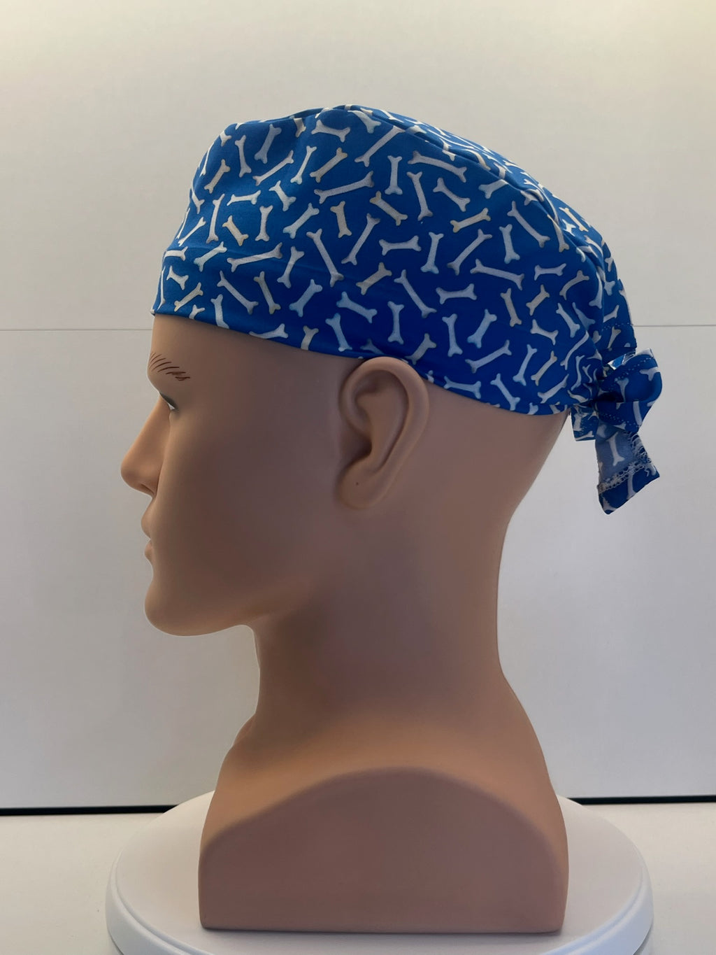 Little Bones Cotton Fabric Tie-back Theatre Scrub Cap / Hat.