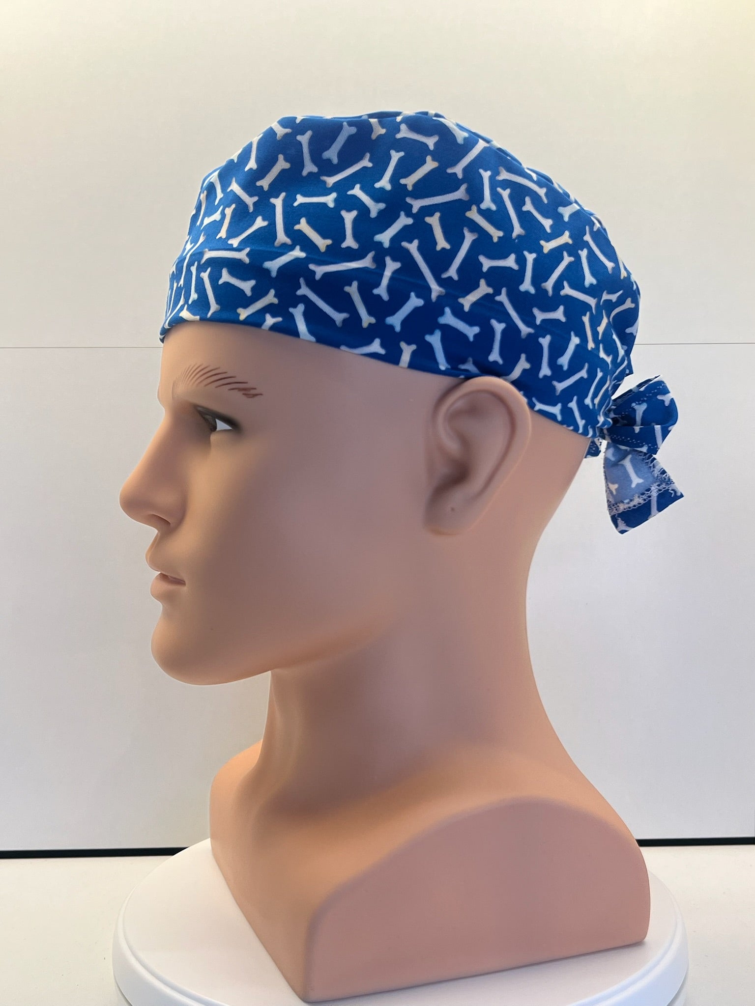 Little Bones Cotton Fabric Tie-back Theatre Scrub Cap / Hat.