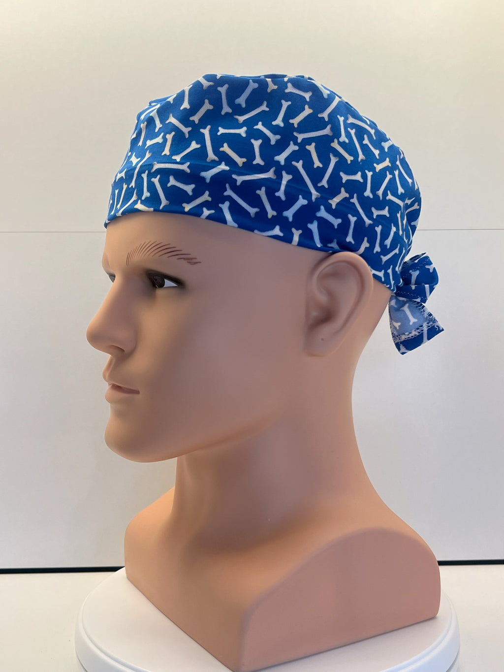 Little Bones Cotton Fabric Tie-back Theatre Scrub Cap / Hat.