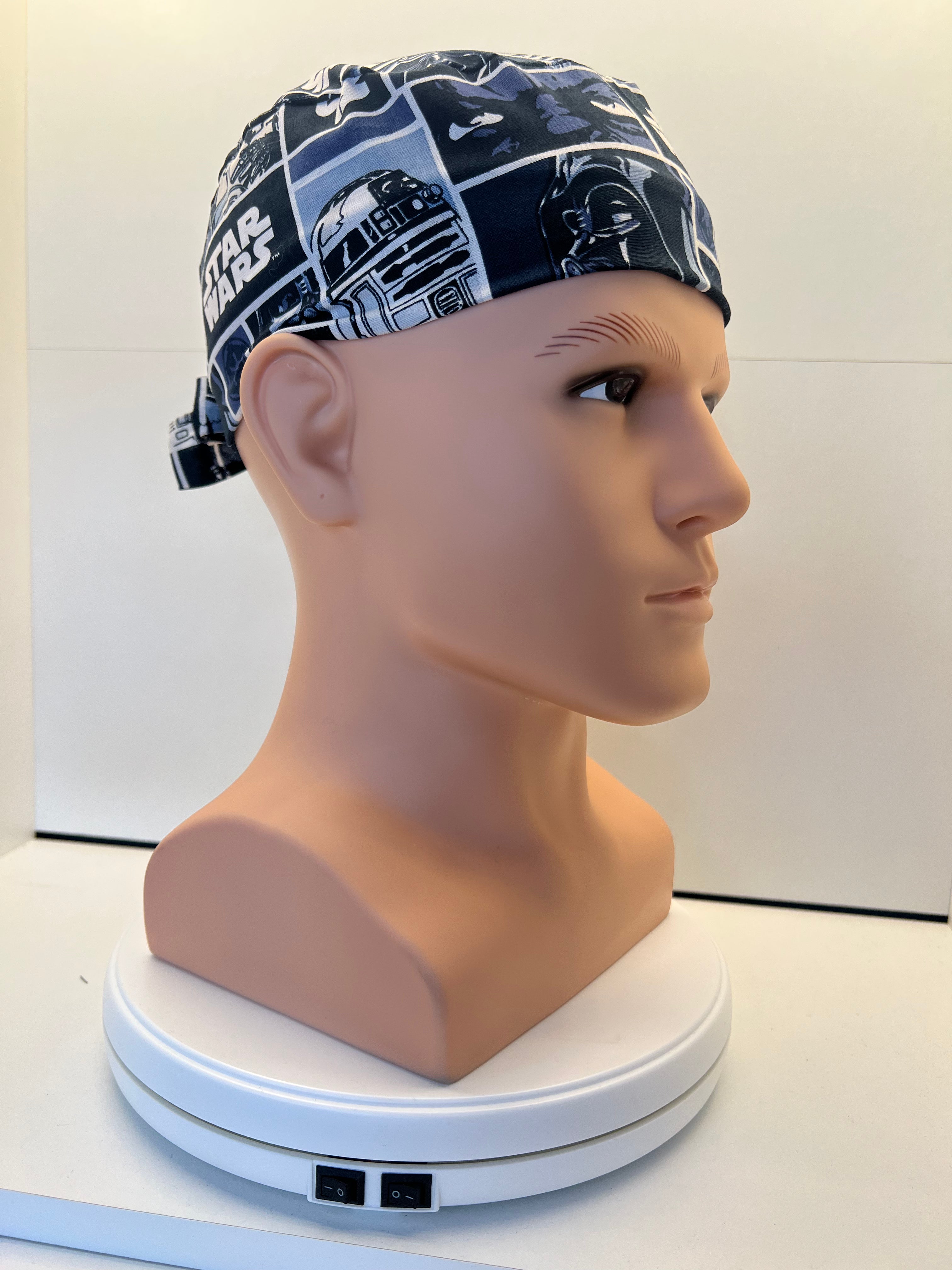 Star Wars Fabric Tie-Back Surgical/Theatre Scrub Hat/Cap. UK Handmade