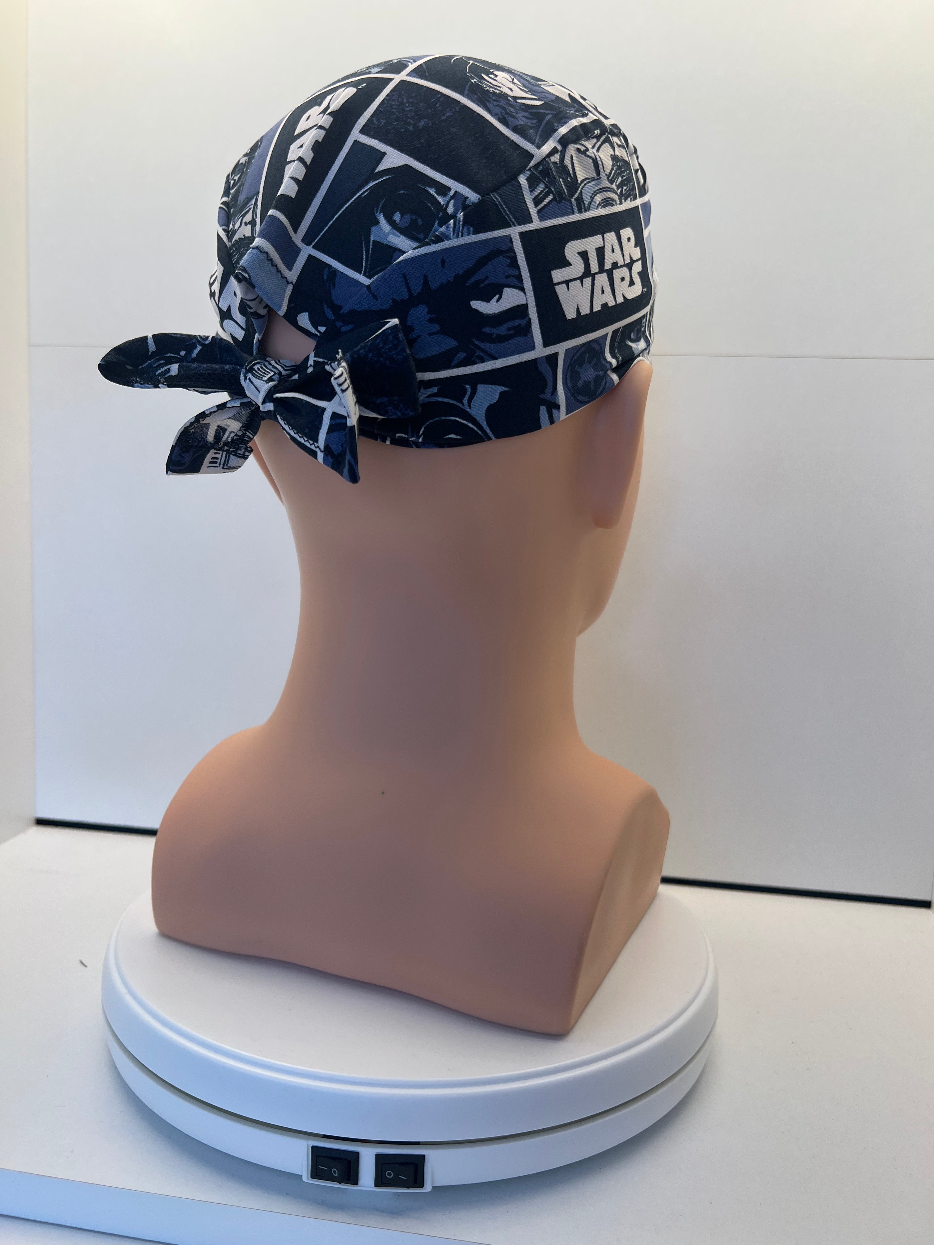 Star Wars Fabric Tie-Back Surgical/Theatre Scrub Hat/Cap. UK Handmade