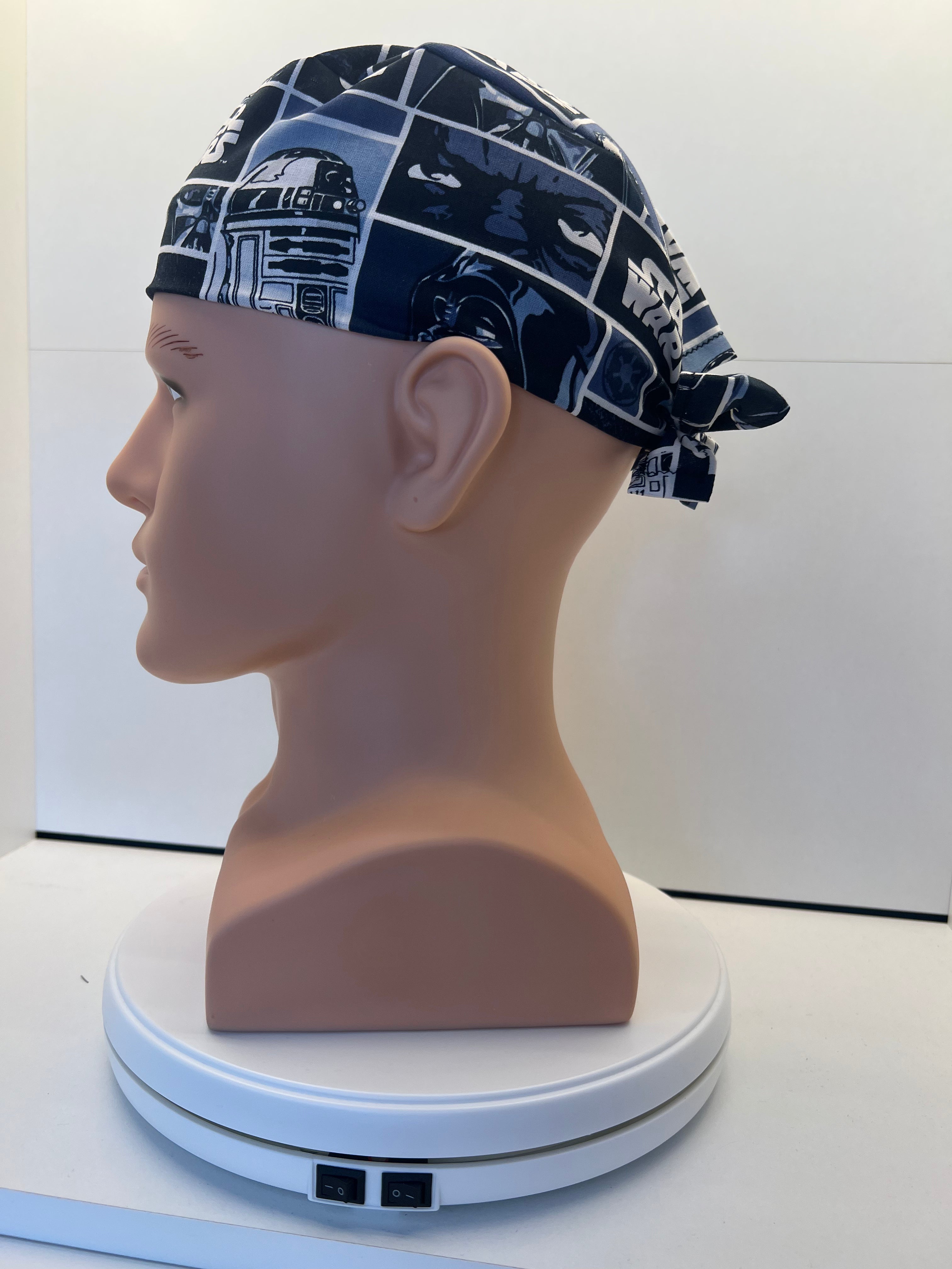 Star Wars Fabric Tie-Back Surgical/Theatre Scrub Hat/Cap. UK Handmade