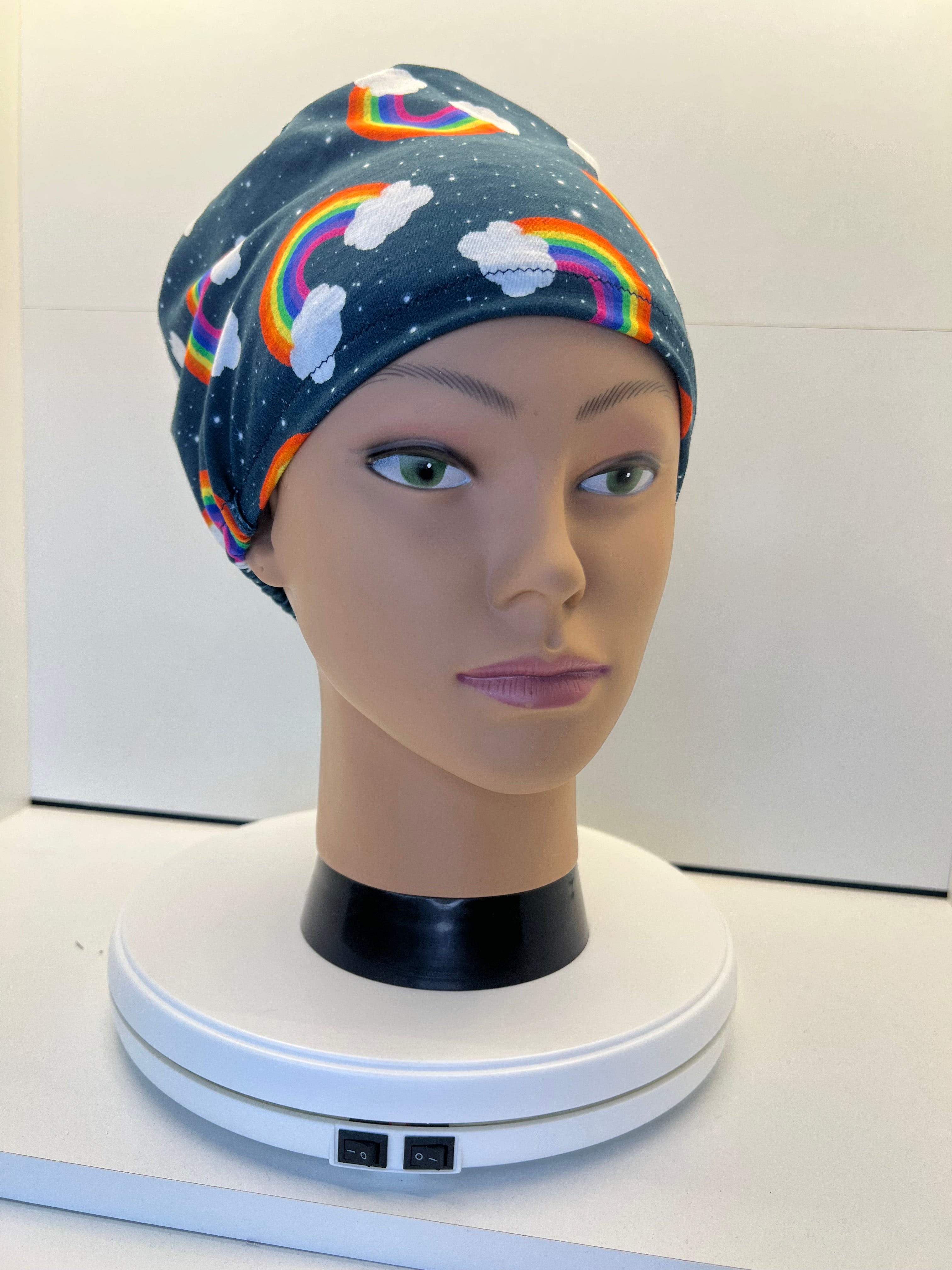 Starlight Rainbows Jersey Theatre Hat.  Standard & Large Size.