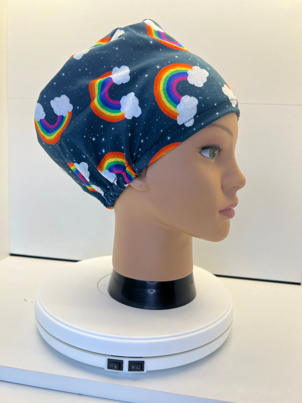 Starlight Rainbows Jersey Theatre Hat.  Standard & Large Size.