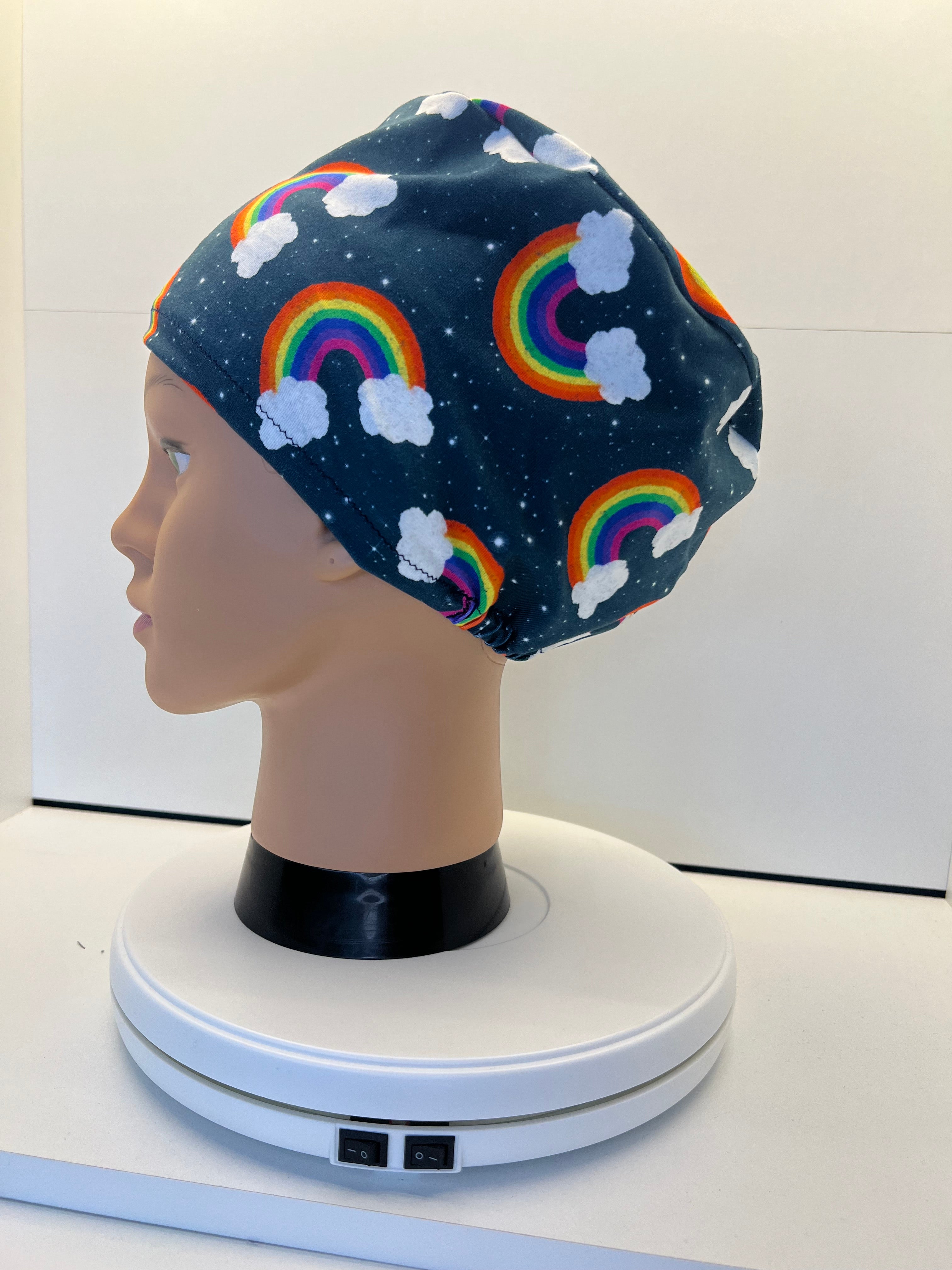 Starlight Rainbows Jersey Theatre Hat.  Standard & Large Size.