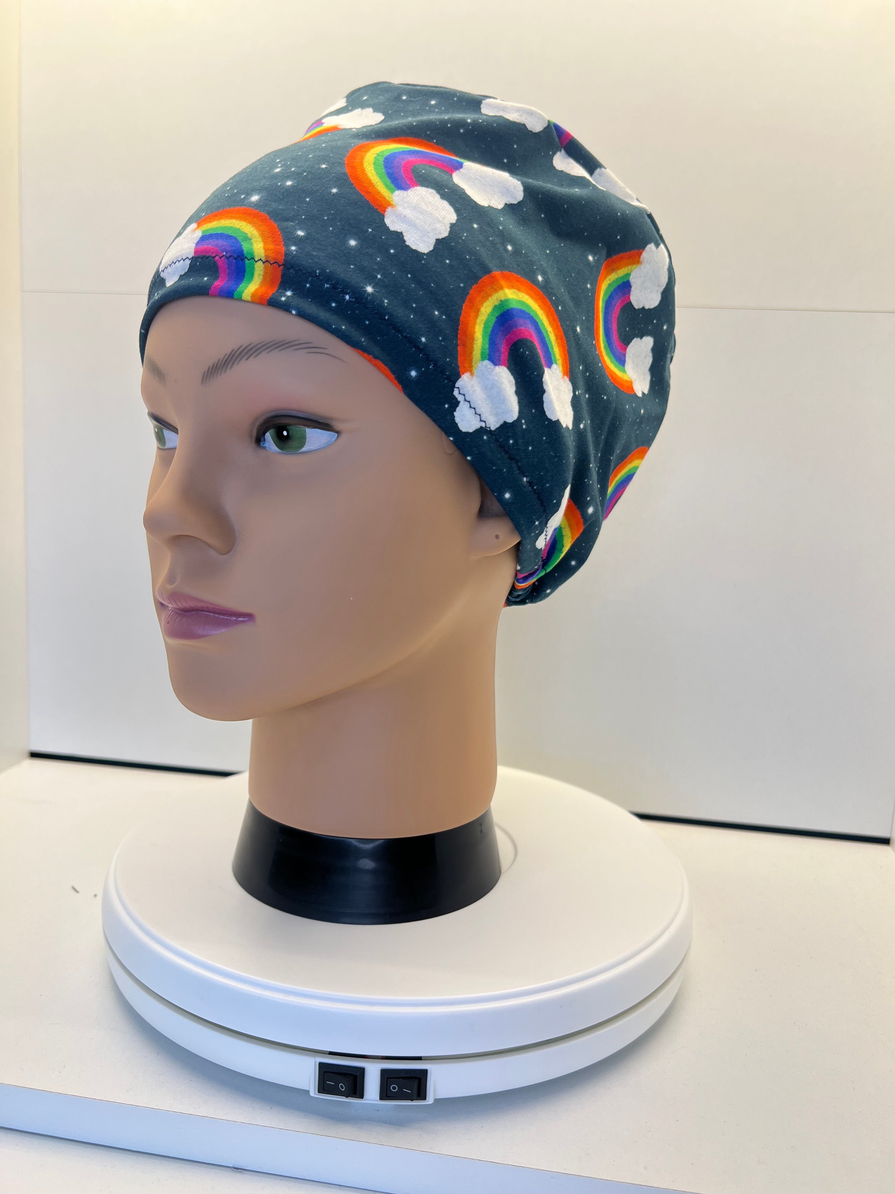 Starlight Rainbows Jersey Theatre Hat.  Standard & Large Size.