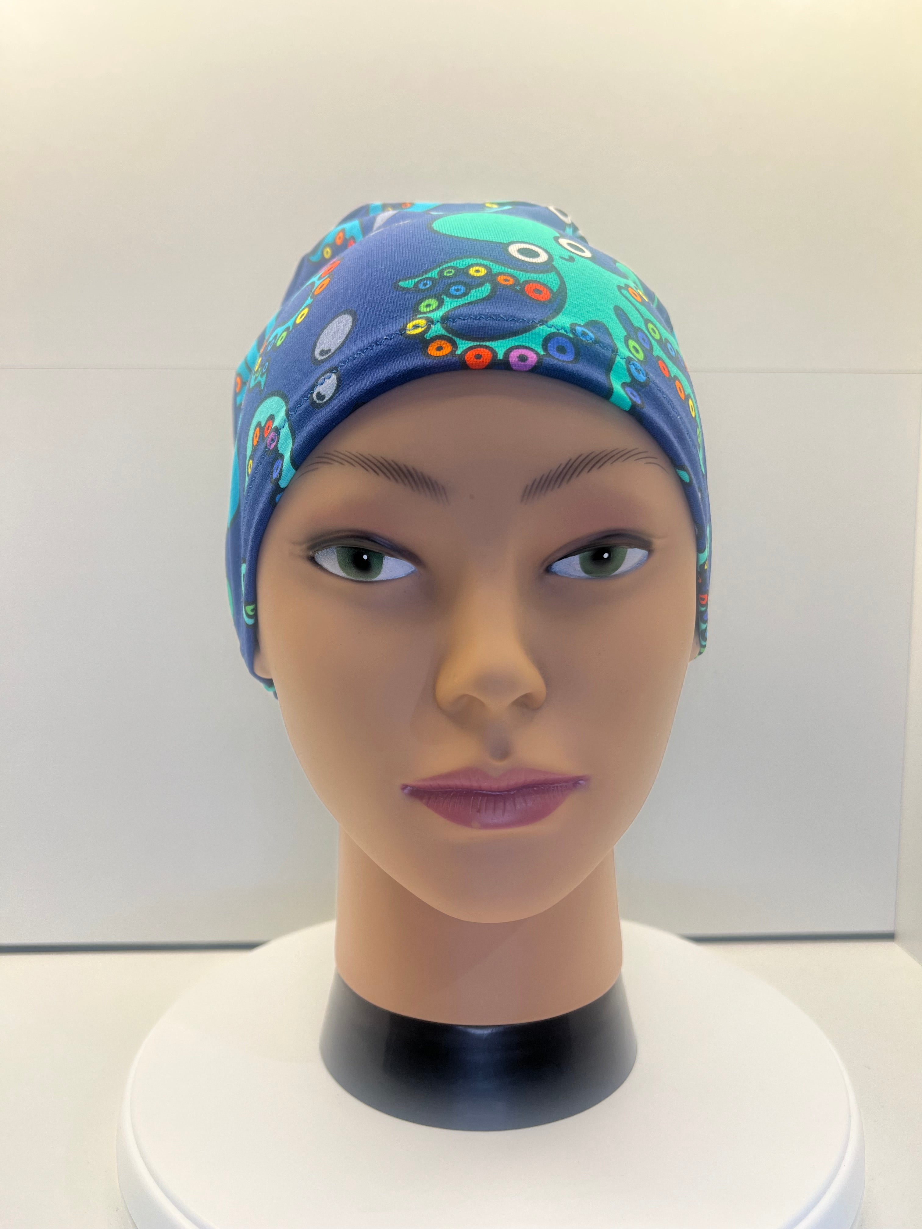 Octopus Oasis Stretch Jersey Theatre Hat.  Standard & Large Size